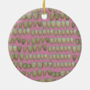 DENTIST DENTISTRY ORTHODONTICS ROTTEN TEETH MOUTH CERAMIC ORNAMENT