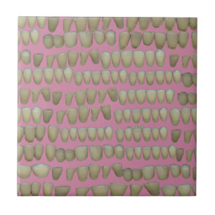 DENTIST DENTISTRY ORTHODONTICS ROTTEN TEETH MOUTH CERAMIC TILE