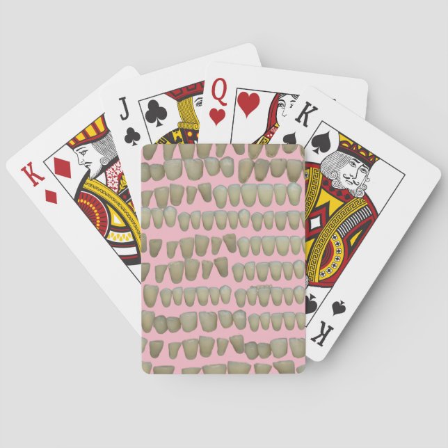 DENTIST DENTISTRY ORTHODONTICS ROTTEN TEETH MOUTH PLAYING CARDS (Back)