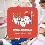 Dentist Doctor Office Teeth Christmas Stickers<br><div class="desc">Cute Gingerbread Doctor  with a stethoscope. Unique Stickers for all your Holiday Gifts. Customise with your Doctor's Name or customised any way you wish.  Great for out going mail and packages.</div>