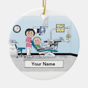 Dentist - Female Ceramic Tree Decoration