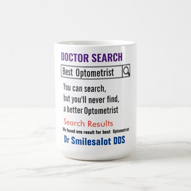 Dentist Funny Search Gift Mug (Center)