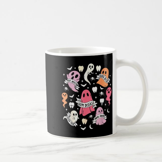 Dentist Ghost Soky Halloween Dental Hygienist Ista Coffee Mug (Right)