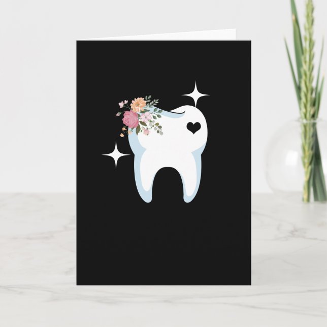 Dentist Gift Tooth Card (Front)