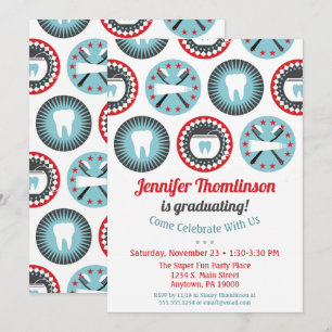 Dentist Graduation Invitation Dental Hygienist