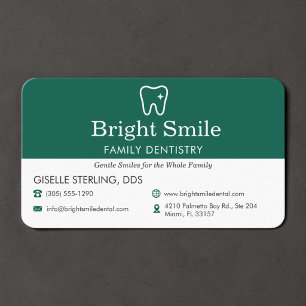 Dentist Green Business Card