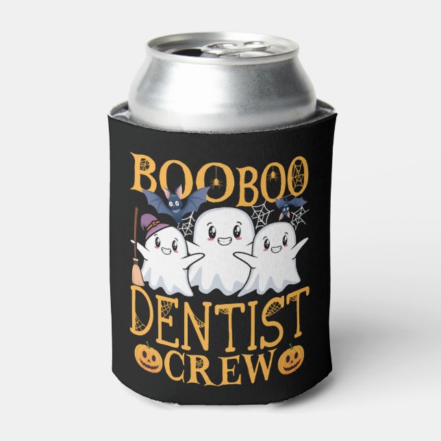 Dentist Halloween Crew Dentist Can Cooler (Can Front)