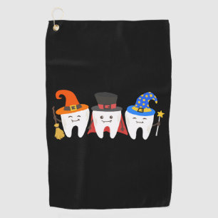 Dentist Halloween Teeth Dental Golf Towel