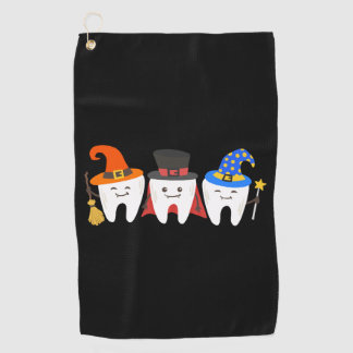 Dentist Halloween Teeth Dental Golf Towel