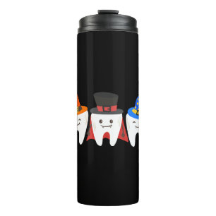 Dentist Halloween Teeth Dental Thermal Tumbler
