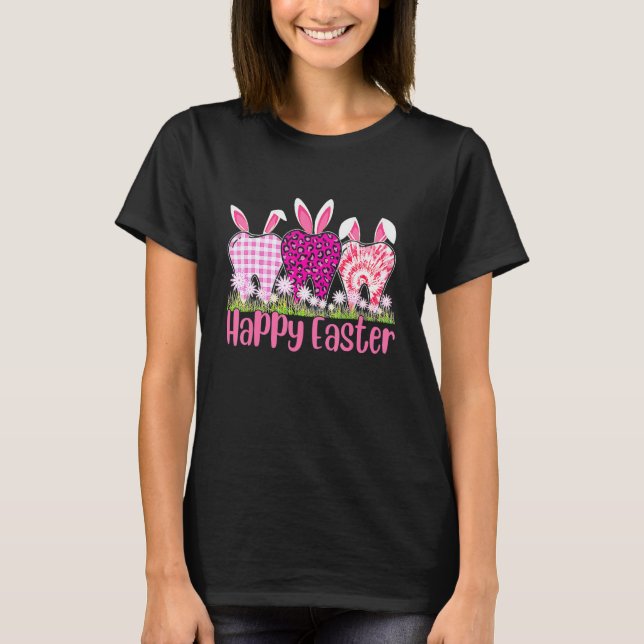 Dentist Happy Easter Day 2022 Bunny Tooth Dental A T-Shirt (Front)