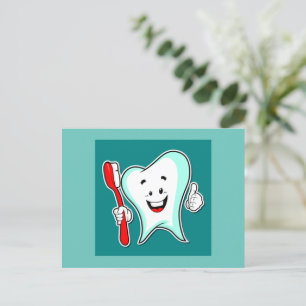 Dentist Happy Tooth Postcard