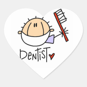 Dentist Heart Sticker
