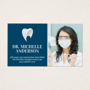 Dentist Holding Dental Tools   Tooth Logo