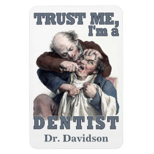 DENTIST humor custom name magnet