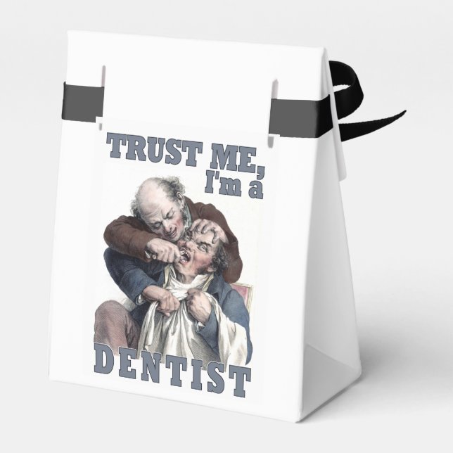 DENTIST humour custom favour bags Box (Back Side)