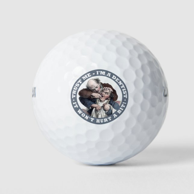 DENTIST humour golf balls (Front)