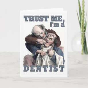 DENTIST humour greeting card