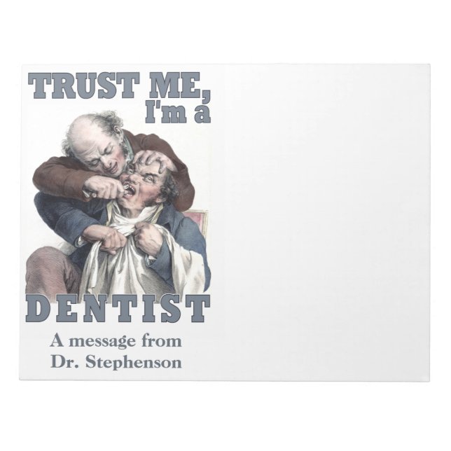 DENTIST humour note pads (Front)