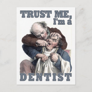 DENTIST humour postcard