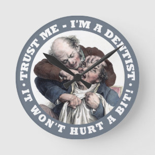 DENTIST humour wall clocks