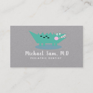 Dentist Hygienist Paediatrics Dentist Alligator Lo Business Card