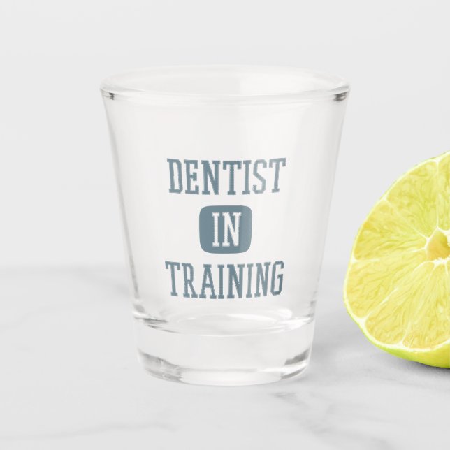Dentist in Training Future Dentist Dental Student Shot Glass (Front)