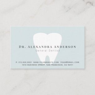 Dentist Light Blue Appointment Card