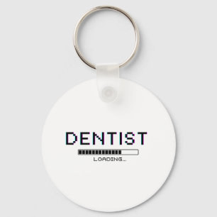 Dentist Loading Glitch Pixel Humor Key Ring