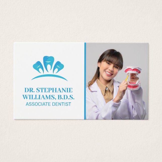 Dentist Logo | Smiling Dentist  (Front)