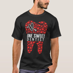 Dentist Love Teeth Heart Valentines Day Mouth Surg T-Shirt