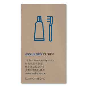 Dentist Magnetic Business Card