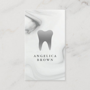 Dentist Marble Pattern Business Card