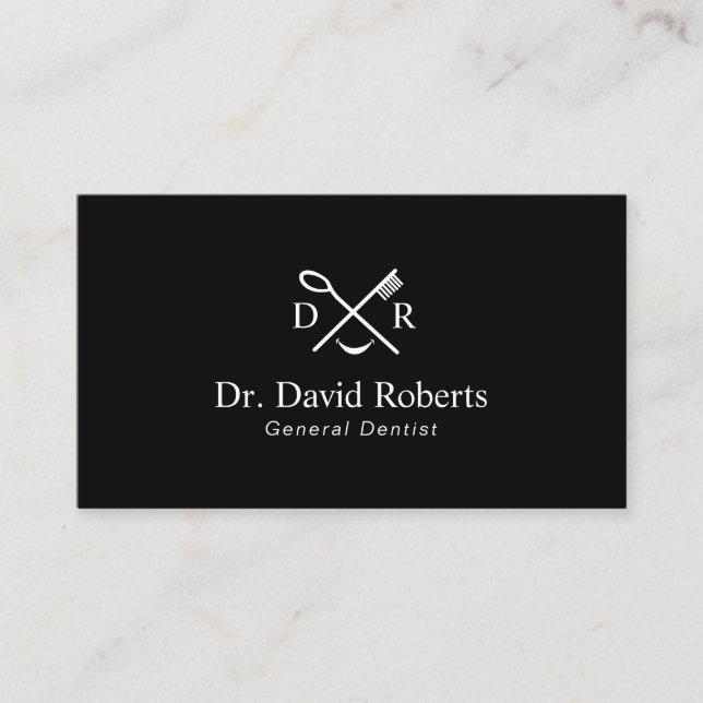 Dentist Minimalist Dental Logo Plain Appointment (Front)