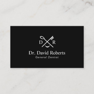 Dentist Minimalist Dental Logo Plain Appointment Card