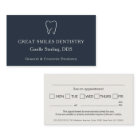 Dentist Navy Blue Tooth Dental Appointment