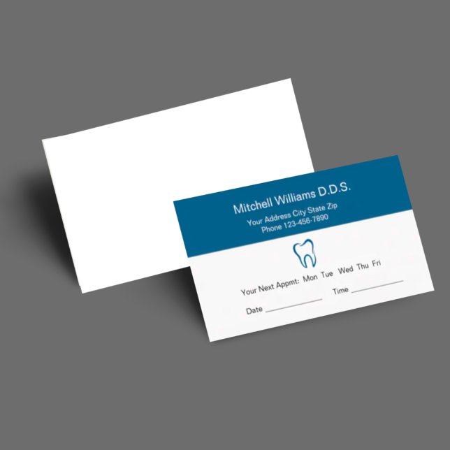 Dentist Office Appointment Cards (Creator Uploaded)