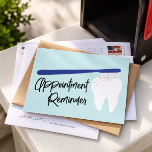 Dentist Office Appointment Reminder Postcard
