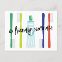Dentist Office Appointment Reminder Postcard