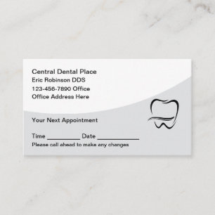 Dentist Office Modern Appointment Business Cards