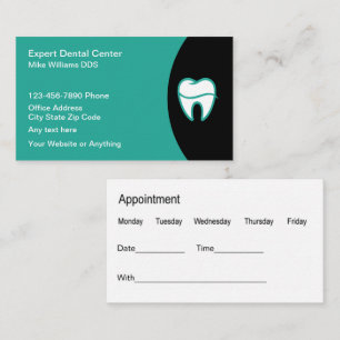 Dentist Office Modern Appointment Cards