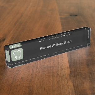 Dentist Office Professionally Deisgned Nameplate