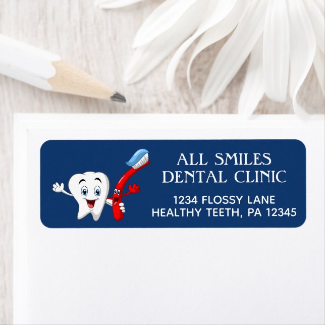 Dentist Office Return Address Labels (Insitu)
