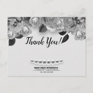 Dentist Orthodontist Braces Thank You Postcard