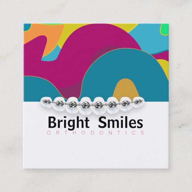 Dentist Orthodontist Business Card (Front)