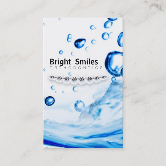 Dentist Orthodontist Business Card (Front)