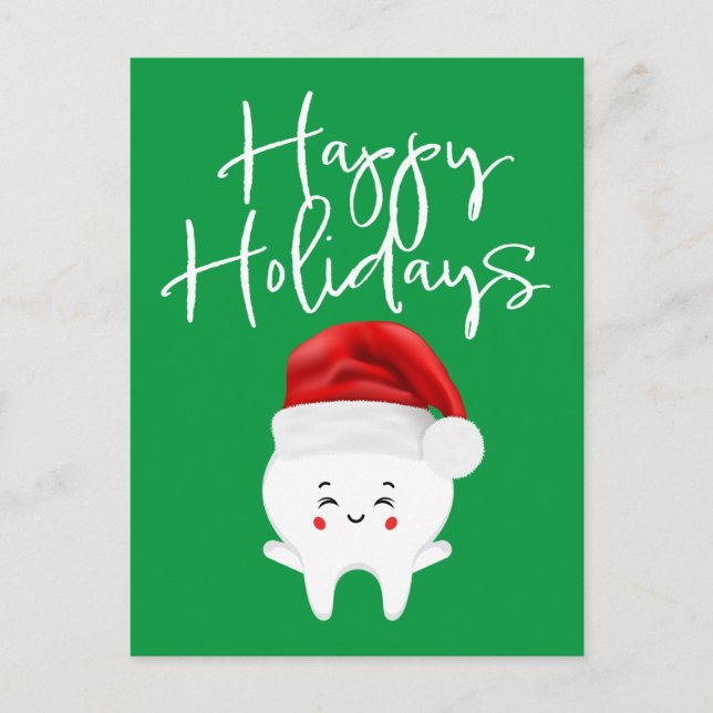 DENTIST ORTHODONTIST | Happy Holidays Holiday Post Postcard (Front)