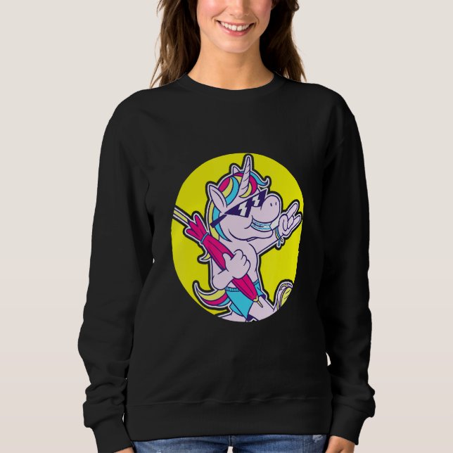 Dentist Orthodontist Unicorn Braces Sweatshirt (Front)