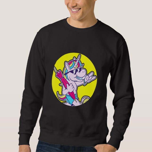 Dentist Orthodontist Unicorn Braces Sweatshirt (Front)