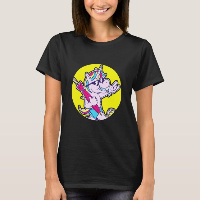Dentist Orthodontist Unicorn Braces T-Shirt (Front)